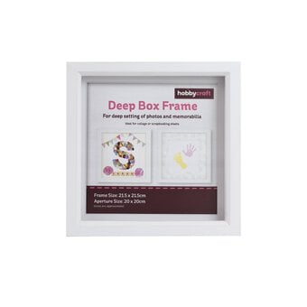 White Deep Box Frame 20cm x 20cm